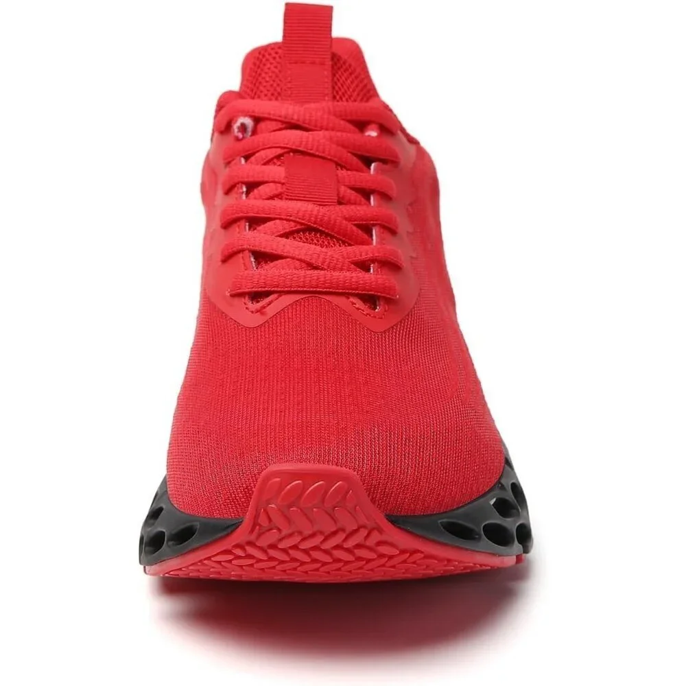 Red Women's Athletic Tennis Walking Shoes Fashion Sport Running Sneakers